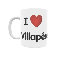 Taza - I ❤ Villapérez Regalo original y funcional. Taza personalizada de tu localidad.