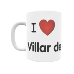 Taza - I ❤ Villar de Bullaso Regalo original y funcional. Taza personalizada de tu localidad.