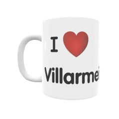 Taza - I ❤ Villarmeirín Regalo original y funcional. Taza personalizada de tu localidad.