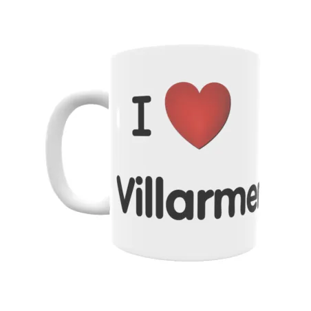 Taza - I ❤ Villarmental Regalo original y funcional. Taza personalizada de tu localidad.