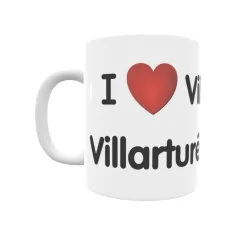 Taza - I ❤ Villartorey/Villarturéi Regalo original y funcional. Taza personalizada de tu localidad.