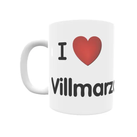 Taza - I ❤ Villmarzo Regalo original y funcional. Taza personalizada de tu localidad.