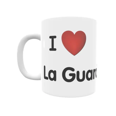 Taza - I ❤ La Guarda Regalo original y funcional. Taza personalizada de tu localidad.