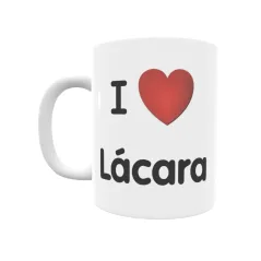 Taza - I ❤ Lácara Regalo original y funcional. Taza personalizada de tu localidad.