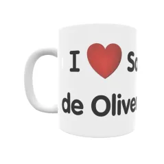 Taza - I ❤ San Rafael de Olivenza Regalo original y funcional. Taza personalizada de tu localidad.