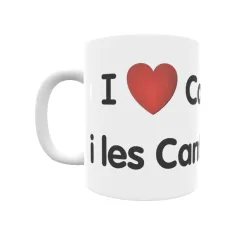 Taza - I ❤ Can Croset i les Cantarelles Regalo original y funcional. Taza personalizada de tu localidad.