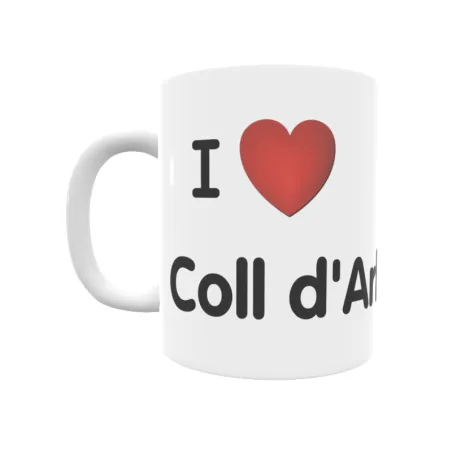 Taza - I ❤ Coll d'Arboç Regalo original y funcional. Taza personalizada de tu localidad.