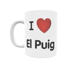 Taza - I ❤ El Puig Regalo original y funcional. Taza personalizada de tu localidad.