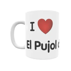 Taza - I ❤ El Pujol de Planès Regalo original y funcional. Taza personalizada de tu localidad.