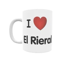 Taza - I ❤ El Rieral Regalo original y funcional. Taza personalizada de tu localidad.