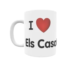 Taza - I ❤ Els Casots Regalo original y funcional. Taza personalizada de tu localidad.