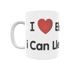 Taza - I ❤ Els Hostalets i Can Lleo Regalo original y funcional. Taza personalizada de tu localidad.