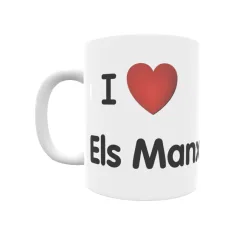 Taza - I ❤ Els Manxons Regalo original y funcional. Taza personalizada de tu localidad.