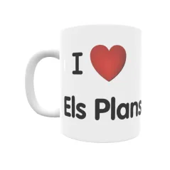 Taza - I ❤ Els Plans de Ferran Regalo original y funcional. Taza personalizada de tu localidad.