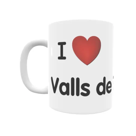 Taza - I ❤ Valls de Torroella Regalo original y funcional. Taza personalizada de tu localidad.