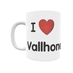 Taza - I ❤ Vallhonesta Regalo original y funcional. Taza personalizada de tu localidad.