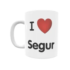 Taza - I ❤ Segur Regalo original y funcional. Taza personalizada de tu localidad.