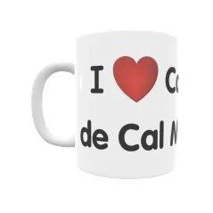 Taza - I ❤ Cases Noves de Cal Marquès Regalo original y funcional. Taza personalizada de tu localidad.