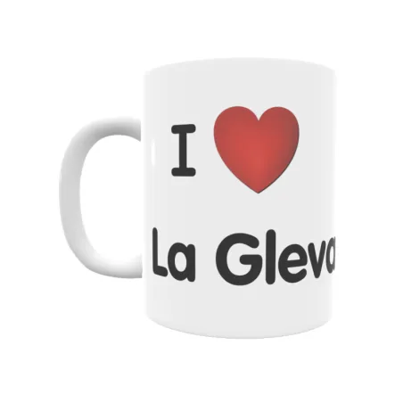 Taza - I ❤ La Gleva Regalo original y funcional. Taza personalizada de tu localidad.