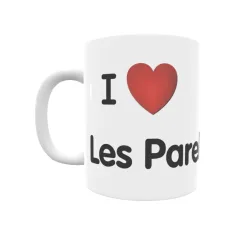 Taza - I ❤ Les Parellades Regalo original y funcional. Taza personalizada de tu localidad.