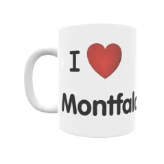 Taza - I ❤ Montfalcó el Gros Regalo original y funcional. Taza personalizada de tu localidad.