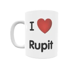 Taza - I ❤ Rupit Regalo original y funcional. Taza personalizada de tu localidad.