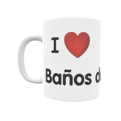 Taza - I ❤ Baños de Gigonza Regalo original y funcional. Taza personalizada de tu localidad.