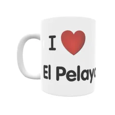 Taza - I ❤ El Pelayo Regalo original y funcional. Taza personalizada de tu localidad.