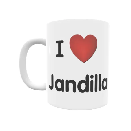 Taza - I ❤ Jandilla Regalo original y funcional. Taza personalizada de tu localidad.