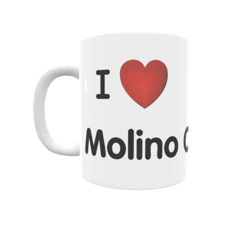 Taza - I ❤ Molino Castro Regalo original y funcional. Taza personalizada de tu localidad.