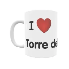 Taza - I ❤ Torre del Puerco Regalo original y funcional. Taza personalizada de tu localidad.