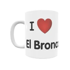 Taza - I ❤ El Bronco Regalo original y funcional. Taza personalizada de tu localidad.