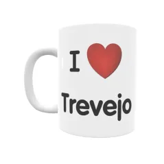 Taza - I ❤ Trevejo Regalo original y funcional. Taza personalizada de tu localidad.