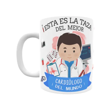 Taza personalizada con tu dedicatoria para EL mejor CARDIÓLOGO