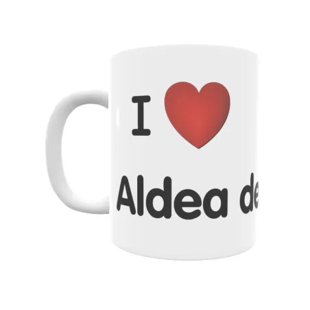 Taza - I ❤ Aldea de Ebro Regalo original y funcional. Taza personalizada de tu localidad.