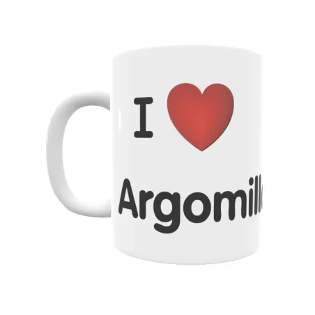 Taza - I ❤ Argomilla Regalo original y funcional. Taza personalizada de tu localidad.