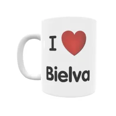 Taza - I ❤ Bielva Regalo original y funcional. Taza personalizada de tu localidad.