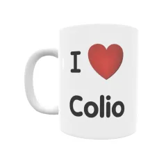 Taza - I ❤ Colio Regalo original y funcional. Taza personalizada de tu localidad.