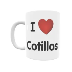 Taza - I ❤ Cotillos Regalo original y funcional. Taza personalizada de tu localidad.