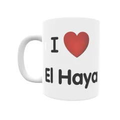 Taza - I ❤ El Haya Regalo original y funcional. Taza personalizada de tu localidad.