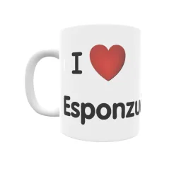 Taza - I ❤ Esponzués Regalo original y funcional. Taza personalizada de tu localidad.