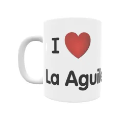 Taza - I ❤ La Aguilera Regalo original y funcional. Taza personalizada de tu localidad.