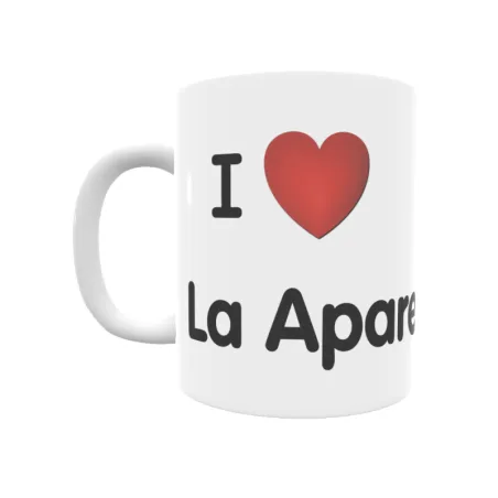 Taza - I ❤ La Aparecida Regalo original y funcional. Taza personalizada de tu localidad.