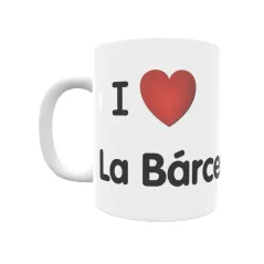 Taza - I ❤ La Bárcena Regalo original y funcional. Taza personalizada de tu localidad.