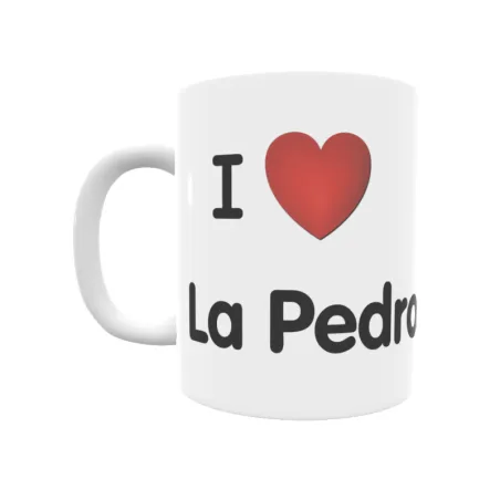 Taza - I ❤ La Pedrosa Regalo original y funcional. Taza personalizada de tu localidad.