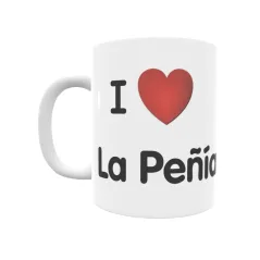 Taza - I ❤ La Peñía Regalo original y funcional. Taza personalizada de tu localidad.