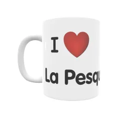 Taza - I ❤ La Pesquera Regalo original y funcional. Taza personalizada de tu localidad.