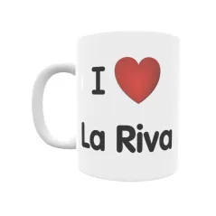 Taza - I ❤ La Riva Regalo original y funcional. Taza personalizada de tu localidad.