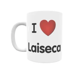 Taza - I ❤ Laiseca Regalo original y funcional. Taza personalizada de tu localidad.