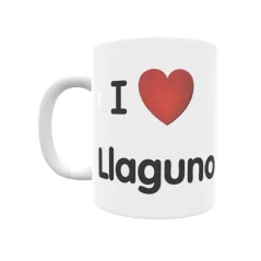 Taza - I ❤ Llaguno Regalo original y funcional. Taza personalizada de tu localidad.